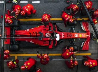 Pit stop de Ferrari